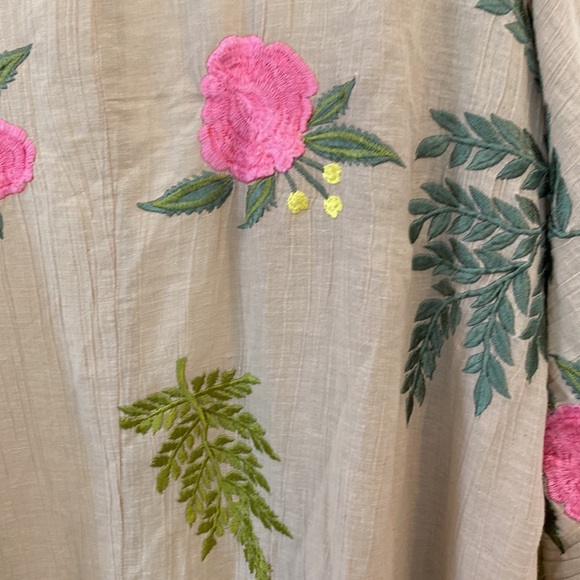 Aratta Silent Journey embroidered floral kimono robe - Picture 6 of 12